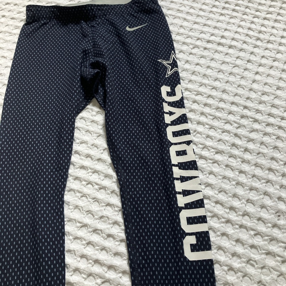 Nike Womens Dallas Cowboys Leggings Exercise Size S - Picture 2 of 8